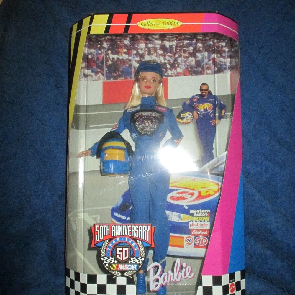 1998 Barbie 50th Anniversary Nascar Hot Wheels Mattel